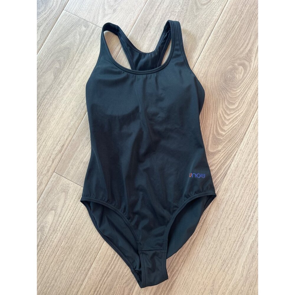 Unow Black One-Piece Swimsuit XS Racerback Polyamide & Elastane Blend
